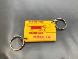 Vintage Promo Keyring Silencieux Fédéral S.M. Keychain Cat Muffler Porte-Clés - £6.69 GBP