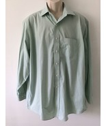 BROOKS BROTHERS Pale Green Small Check 100% Cotton Button Down Shirt (Si... - £9.57 GBP