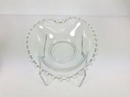 Lot 2 Imperial Glass CANDLEWICK Nappy Bowl Crystal Heart and Handled Dishes - £18.15 GBP