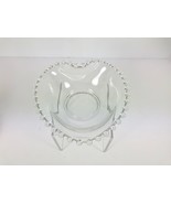Lot 2 Imperial Glass CANDLEWICK Nappy Bowl Crystal Heart and Handled Dishes - £17.98 GBP