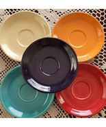 Vintage ~ Fiesta® Replacement Pieces ~ Five (5) 6&quot; Saucers ~ Solid ~ Ass... - €68,29 EUR
