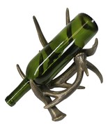 Large Rustic Western Metal Trophy Stag Deer Antlers Decor Wine Bottle Ho... - $1,304.05 MXN