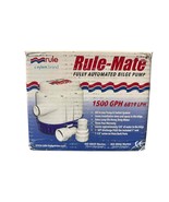 NEW Rule Mate Fully Automated Bilge Pump 1500 GPH 6819 LPH RM1500A 12 Volt - $3,038.12 MXN