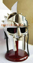 Maximus Medieval Gladiator Helmet Decius Meridio&#39;s Movie Preproduction - £67.28 GBP