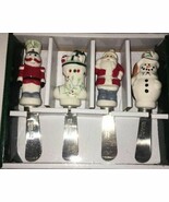 Pfaltzgraff Winterberry Holiday Christmas Spreaders 4 Set-RARE-SHIP N 24... - €10,73 EUR