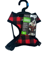 Unique Petz Fashion Dog Harness Red Black Checker Pattern Size Small Adj... - $12.34 CAD