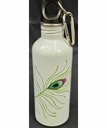 Ecouseable Water Bottle Painted Decorated Peacock Stainless Steel - €8,00 EUR
