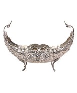 Vintage/Ancien 900 Argent Repousse Pieds Ovale Bol, Centerpiece - $2,293.09 CAD