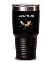 30 oz Tumbler Stainless Steel Insulated  Funny Anatomy Of A Fox  - £25.96 GBP