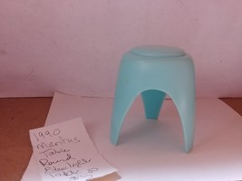 1990 Meritus coffee Table Round Light Blue  - $5.00