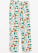 Old Navy Womens Flannel Pajama Pants O Christmas Tree XXL White Cute Win... - $23.44