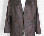 CHARLIE B Long Vintage Faux Suede Jacket Chocolate NWT XXLarge - $133.64