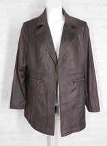 Charlie B Long Vintage Faux Suede Jacket Chocolate Nwt Xx Large - £116.09 GBP
