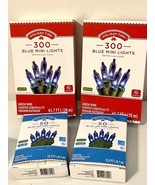 Holiday Time Mini Blue Light Bundle Indoor Outdoor 700 Lights 4 Boxes An... - $27.00