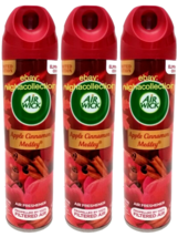 Lot 3 X Limited Edition Air Freshener Spray Apple Cinnamon Medley Odor Eliminate - £19.73 GBP