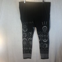 Torrid Size 5 Black w White Sun Moon Print Pants - £15.52 GBP
