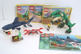 Lego Creator Sets 31088 Shark and 31058 Dinosaur Complete with Bonus Min... - $17.95