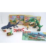 Lego Creator Sets 31088 Shark and 31058 Dinosaur Complete with Bonus Min... - $17.95