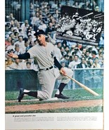 JOE DiMAGGIO - Old Timer&#39;s Game -56 Game Hit Streak - 1960 VTG Photo Lif... - $36.59 CAD