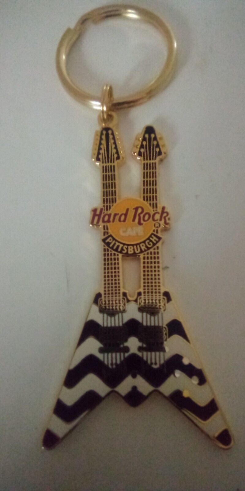 Pittsburgh Hard Rock Cafe Guitar Keychain - $22.00
