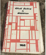 1963 Vtg Fenwick Boosters What&#39;s Cooking Middleton Ohio Recipes Spiral C... - £15.57 GBP