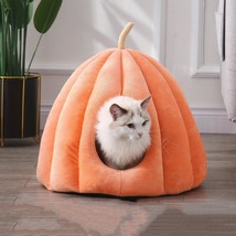 Cozy Pumpkin Pet Cuddle Cave - The Perfect Winter Retreat For Your Furry Friend - £64.34 GBP+