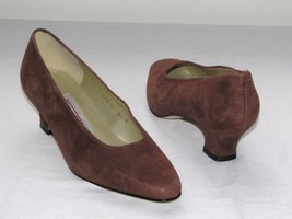 Bandolino suede size 5 1/2 Brown Pumps Heels Shoes 5.5 Medium - £30.92 GBP