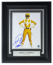 Aisha Campbell Giallo Ranger Firmato Incorniciato 8x10 Potenza Rangers Foto Bas - £124.17 GBP