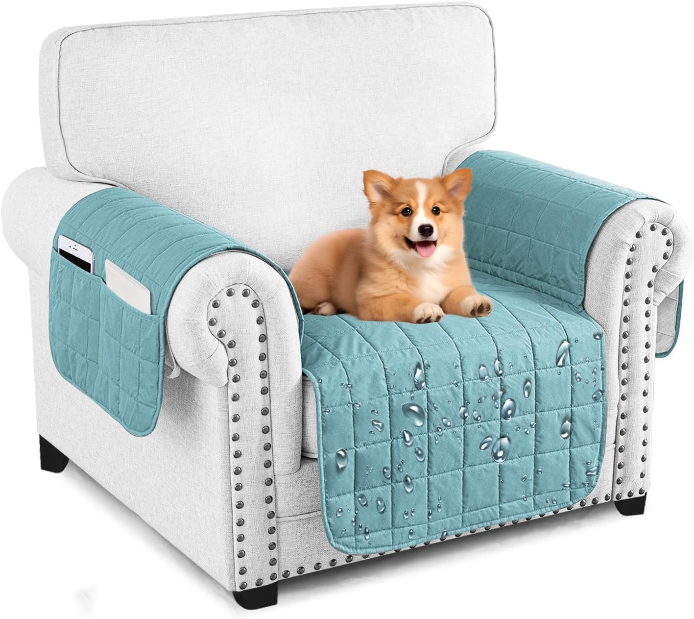 Maxijin Waterproof Chair Cover For Dogs Washable, Quilted, Chair, Clear ... - $35.97