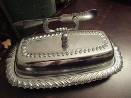 Covered Butter &amp; Liner Silverplate Hollowware by Irvinware W/SPREADER ORIGINAL - £50.61 GBP