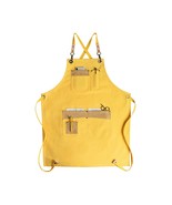 Yellow Canvas Apron For Women Gifts - £15.62 GBP