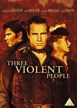 Three Violent People DVD (2005) Charlton Heston, Mat? (DIR) Cert PG Pre-Owned Re - £14.94 GBP
