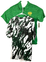 Workout Shirts Mens Medium Green Heather Polo ND Titans &amp; Black Camo - £22.16 GBP