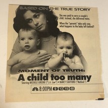 A Child Too Many Vintage Tv Guide Print Ad Michele Greene TPA5 - £4.74 GBP