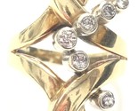 Men&#39;s Fashion Ring 14kt Yellow and White Gold 351527 - £729.95 GBP