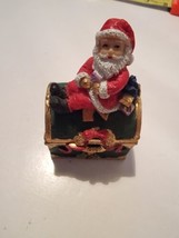 Collectible Christmas Figure Figurine Holiday Ceramic Decor Santa Claus ... - $13.58