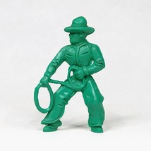Lido Green Cowboy with Lasso Figure Vintage 1950s Soft Plastic Western Set - $147.74 MXN