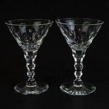 Duncan and Miller Champagne Cut Liquor Cocktail Glasses 2 pc Set, Vintage MCM - £31.38 GBP