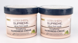 Ultra Sheen Supreme Healthy Hair Strengthening Hairdress Creme 4 Oz Ea Lot Of 2 - $31.88