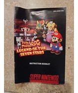 Super Mario RPG Legend Of The Seven Stars Instruction Booklet Mint - $45.00