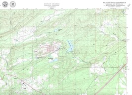 Malvern North Quadrangle Arkansas 1978 USGS Topo Map 7.5 Minute Topographic - $23.99