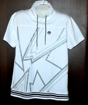Xios Mens White Gray Logo Geometric T-Shirt Cotton Size 2XL  NEW - £23.89 GBP