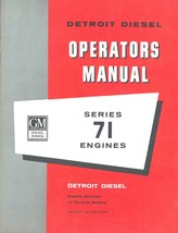 General Motors Detroit Diesel Operators Manual Series 71 Engines - £19.94 GBP