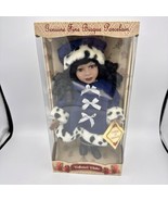 Vintage Hand Painted African American Bisque Porcelain Doll Ltd Blue Out... - $29.99