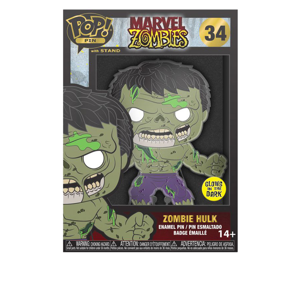 Marvel Comics Zombie Hulk 4&quot; Pop! Pin - $35.06