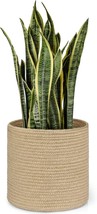 Dahey Jute Rope Plant Basket Modern Woven Storage Basket For 10&quot; Indoor,... - $35.93