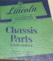 1949 1950 1951 Lincoln &amp; Cosmopolitan Chassis Parts Catalog Catalogue Manual Oem - £72.65 GBP