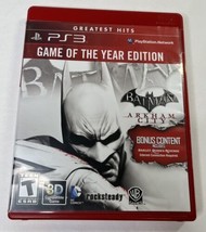 Batman Arkham City Game Of The Year Edition - PS3 - Case &amp; Manual Only - $8.79