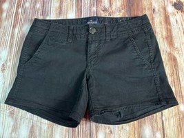 American Eagle SHORTIE Womens Size 2 Black Low Rise Chino Casual Shorts ... - £14.87 GBP