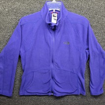 The North Face Women&#39;s Sz XL Navy Blue Fleece Jacket Full Zip - £23.15 GBP